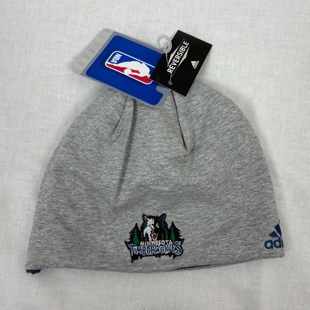 NWT Timberwolves Adidas Reversible Knit Beanie